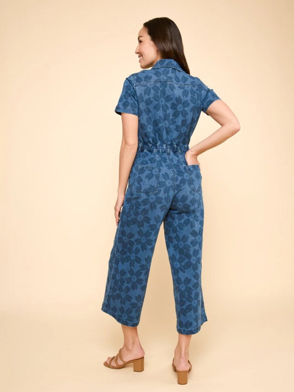 Mixed by Nasrin Quincy Jumpsuit in Sakura Denim M - Picture 4 of 9